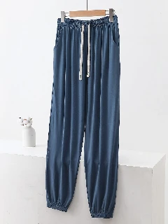 Modal cropped trousers