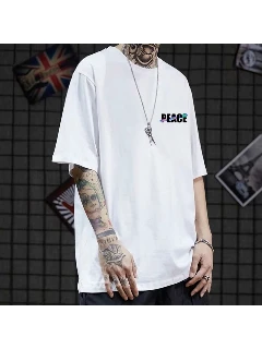 hiphop ins five-quarter sleeve T-shirt