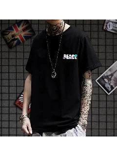 hiphop ins five-quarter sleeve T-shirt